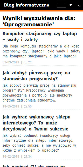 Blog informatyczny Sergiusza Diundyka - zrzut ekranu 5. Blog informatyczny Sergiusza Diundyka - zrzut ekranu 5.